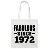 52nd Birthday Fabulous Since 1972 - Tote Bag White