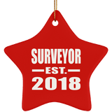 Surveyor Established EST. 2018 - Star Ornament