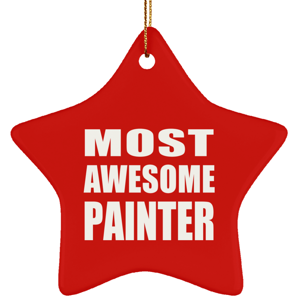 Most Awesome Painter - Star Ornament