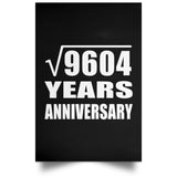 98th Anniversary Square Root of 9604 Years Anniversary - Poster Portrait