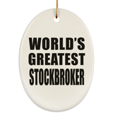 World's Greatest Stockbroker - Oval Ornament