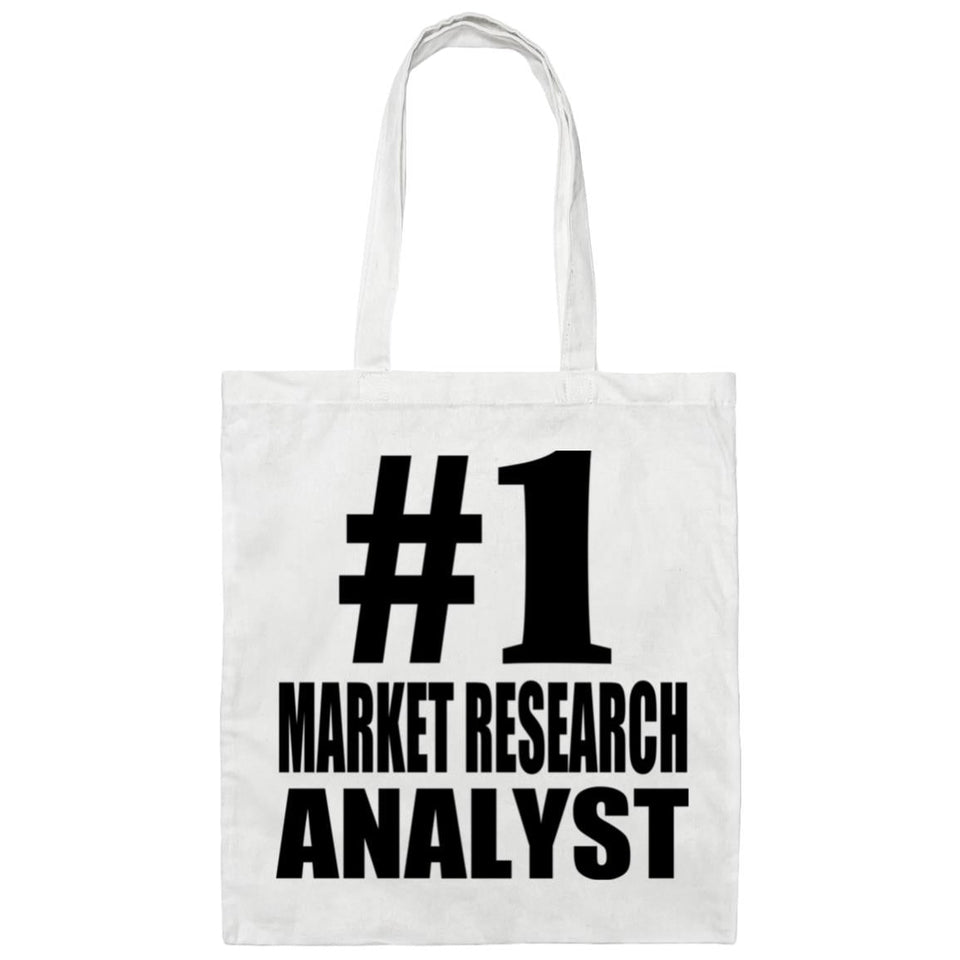 Number One #1 Market Research Analyst - Tote Bag White