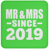 5th Anniversary Mr & Mrs Since 2019 - Drink Coaster