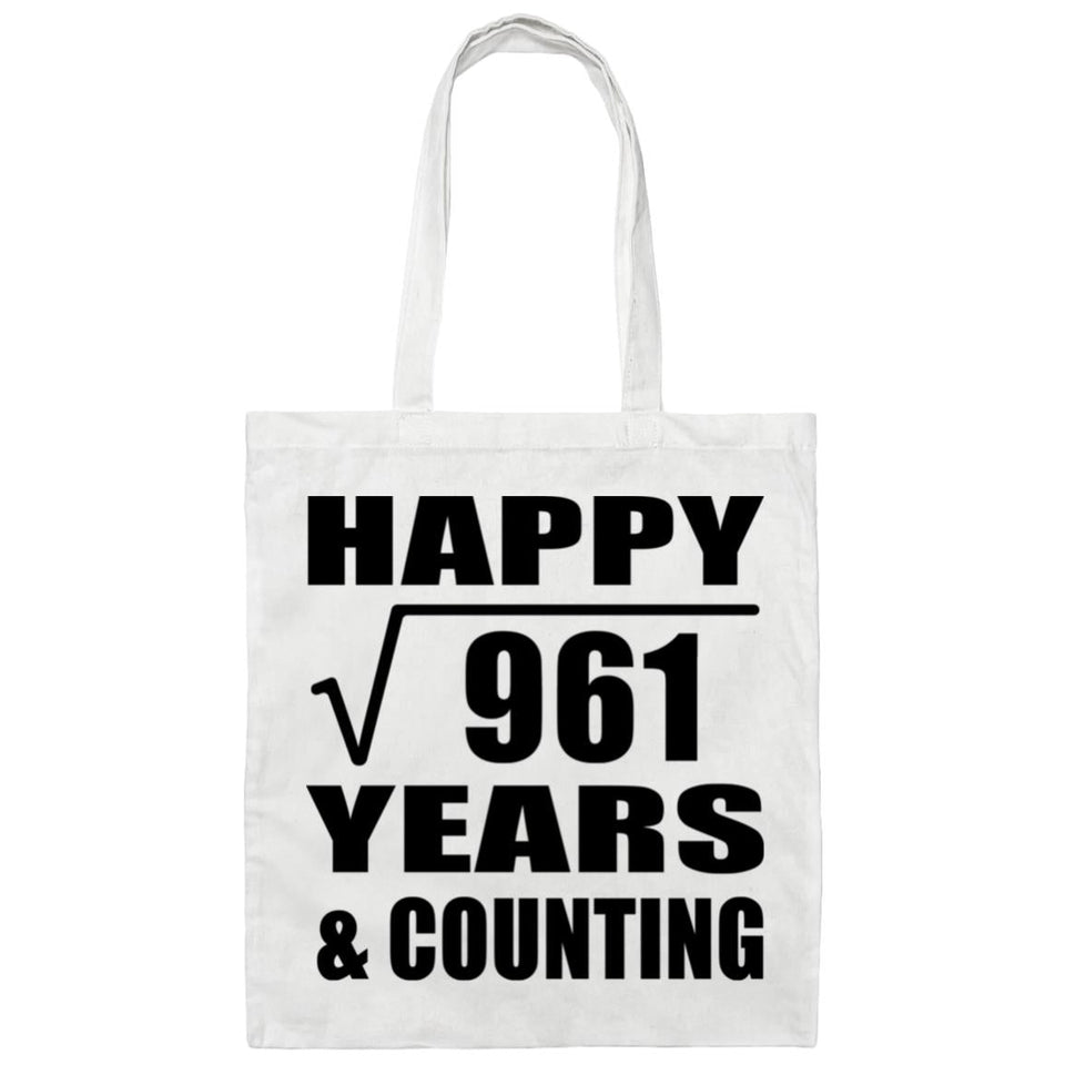 Happy 31st Anniversary Square Root of 961 Years & Counting - Tote Bag White