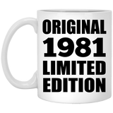 43rd Birthday Original 1981 Limited Edition - 11oz Coffee Mug
