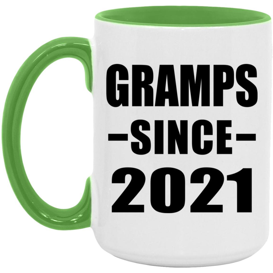 Gramps Since 2021 - 15oz Accent Mug Green