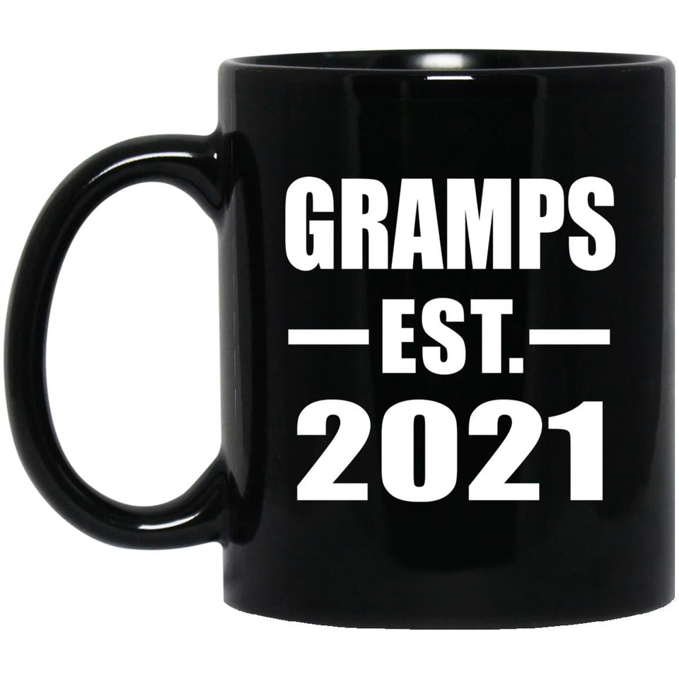 Gramps Established EST. 2021 - 11oz Coffee Mug Black