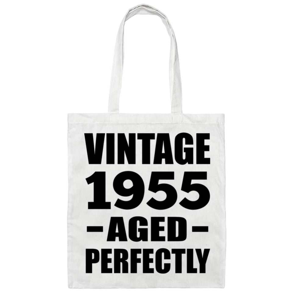 69th Birthday Vintage 1955 Aged Perfectly - Tote Bag White