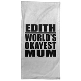 Edith World's Okayest Mum - Hand Towel