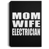 Mom Wife Electrician - Canvas Portrait