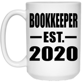 Bookkeeper Established EST. 2020 - 15oz Coffee Mug