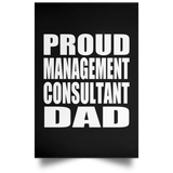Proud Management Consultant Dad - Poster Portrait