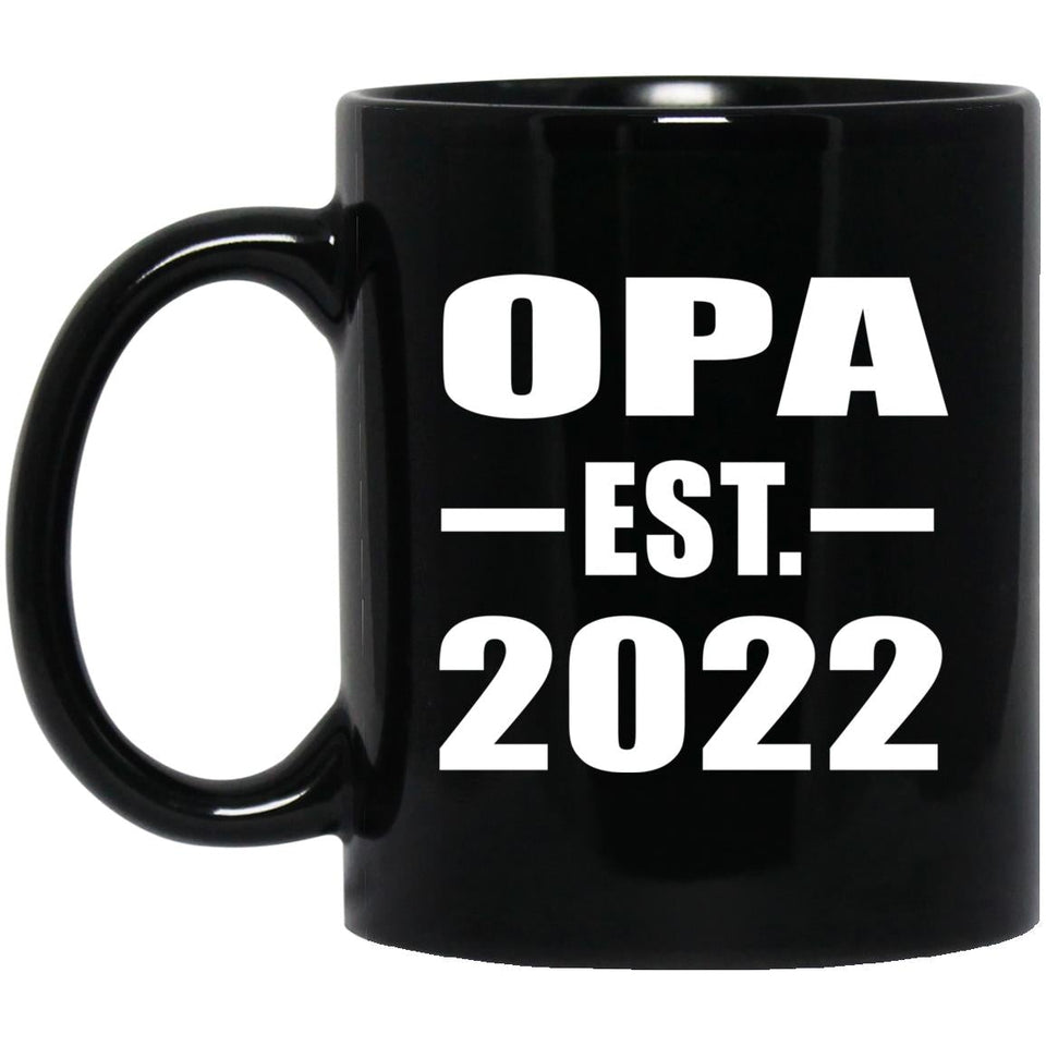 Opa Established EST. 2022 - 11oz Coffee Mug Black