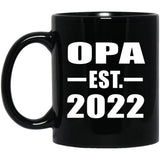 Opa Established EST. 2022 - 11oz Coffee Mug Black