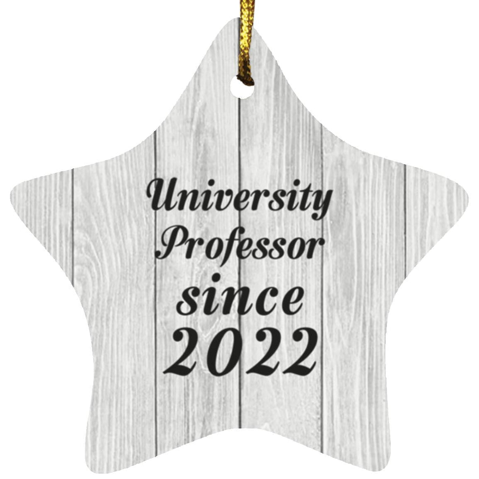 University Professor Since 2022 - Star Ornament F