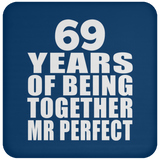 69th Anniversary 69 Years Of Being Mr Perfect - Drink Coaster