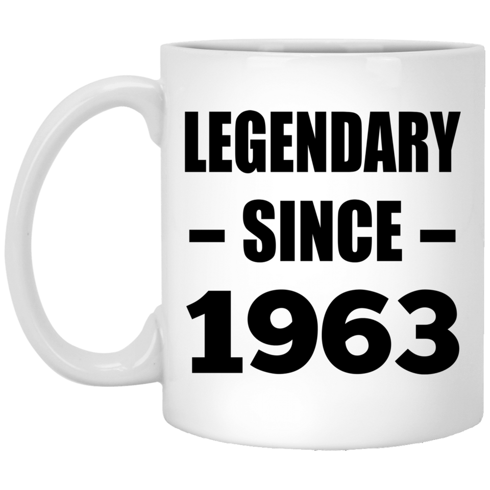 61st Birthday Legendary Since 1963 - 11oz Coffee Mug