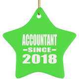 Accountant Since 2018 - Star Ornament