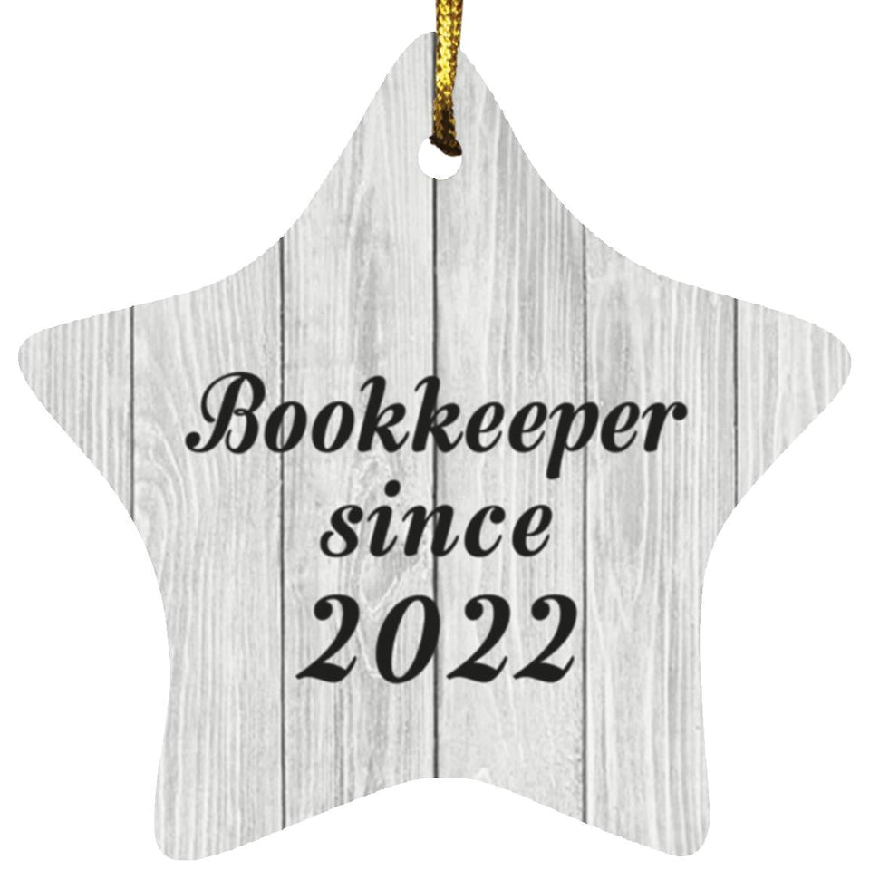 Bookkeeper Since 2022 - Star Ornament F