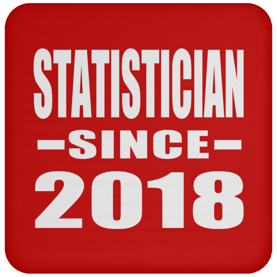 Statistician Since 2018 - Drink Coaster