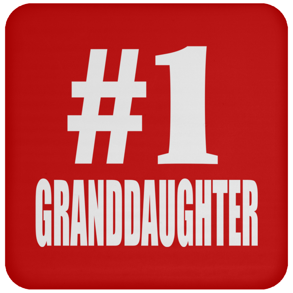 Number One #1 Granddaughter - Drink Coaster