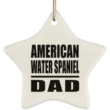 American Water Spaniel Dad - Star Ornament