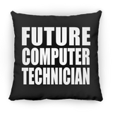 Future Computer Technician - Throw Pillow Black