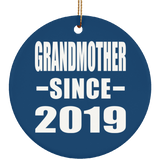 Grandmother Since 2019 - Circle Ornament