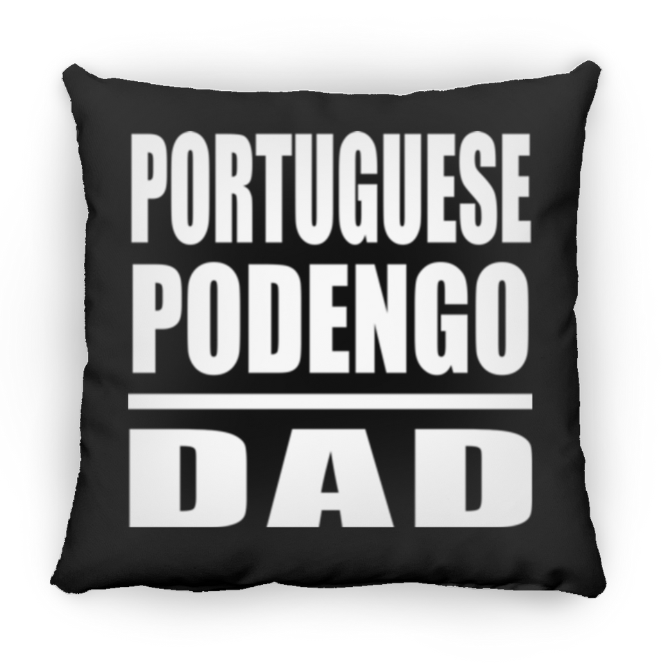 Portuguese Podengo Dad - Throw Pillow Black