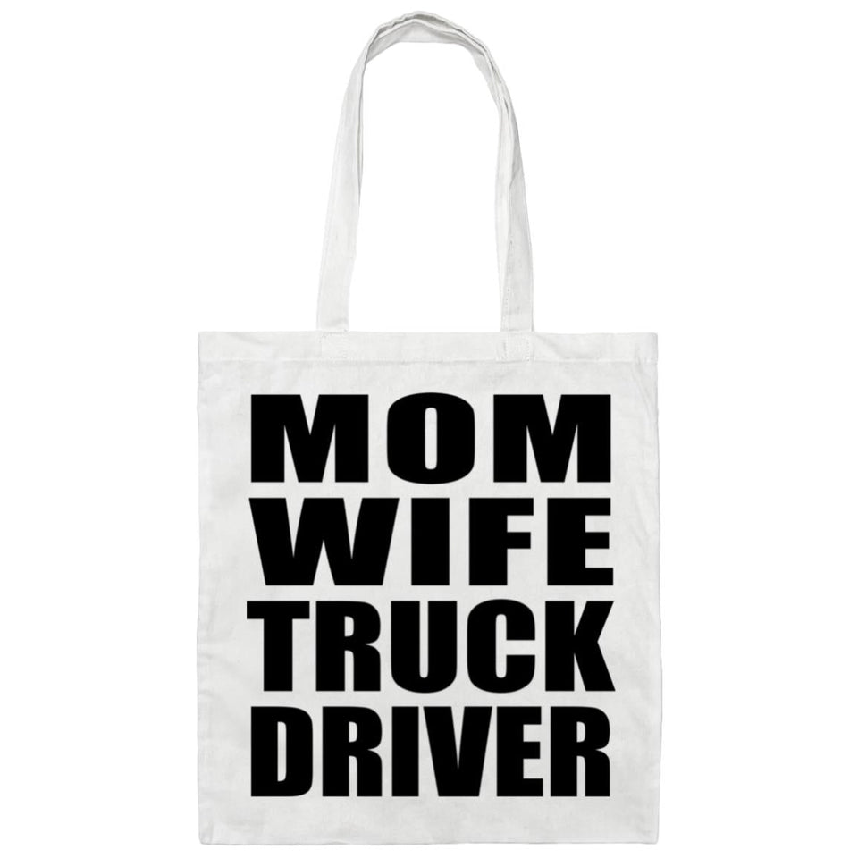 Mom Wife Truck Driver - Tote Bag White
