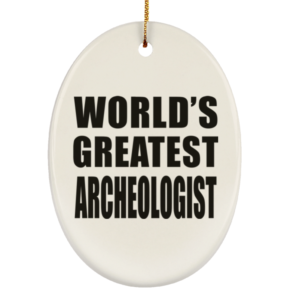 World's Greatest Archeologist - Oval Ornament