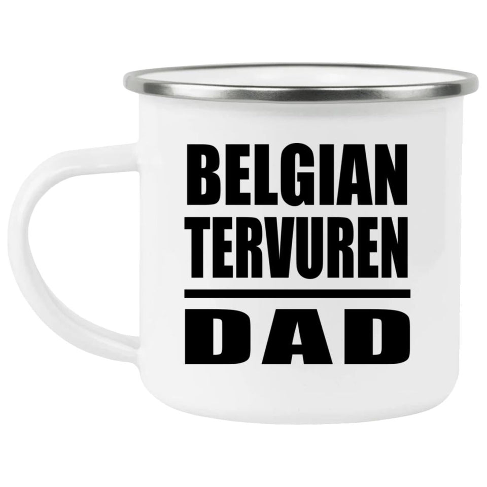 Belgian Tervuren Dad - 12oz Camping Mug