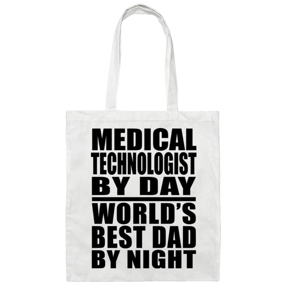 Medical Technologist By Day World's Best Dad By Night - Tote Bag White