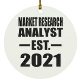 Market Research Analyst Established EST. 2021 - Circle Ornament