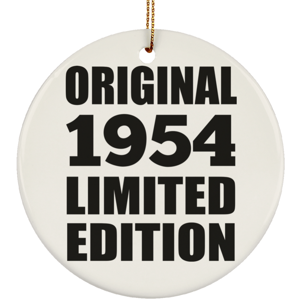 70th Birthday Original 1954 Limited Edition - Circle Ornament
