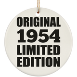 70th Birthday Original 1954 Limited Edition - Circle Ornament