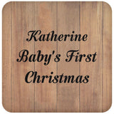 Katherine Baby's First Christmas - Drink Coaster C