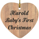 Harold Baby's First Christmas - Heart Ornament C