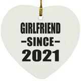 Girlfriend Since 2021 - Heart Ornament