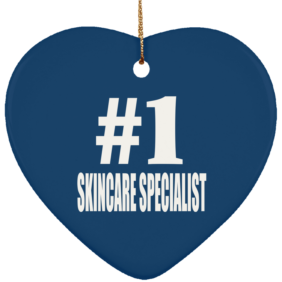 Number One #1 Skincare Specialist - Heart Ornament