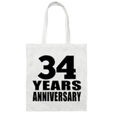 34th Anniversary 34 Years - Tote Bag White