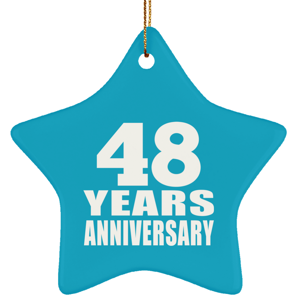 48th Anniversary 48 Years - Star Ornament