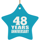 48th Anniversary 48 Years - Star Ornament