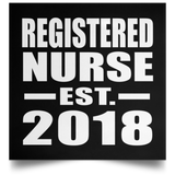 Registered Nurse Established EST. 2018 - Poster Square