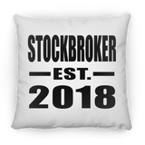 Stockbroker Established EST. 2018 - Throw Pillow