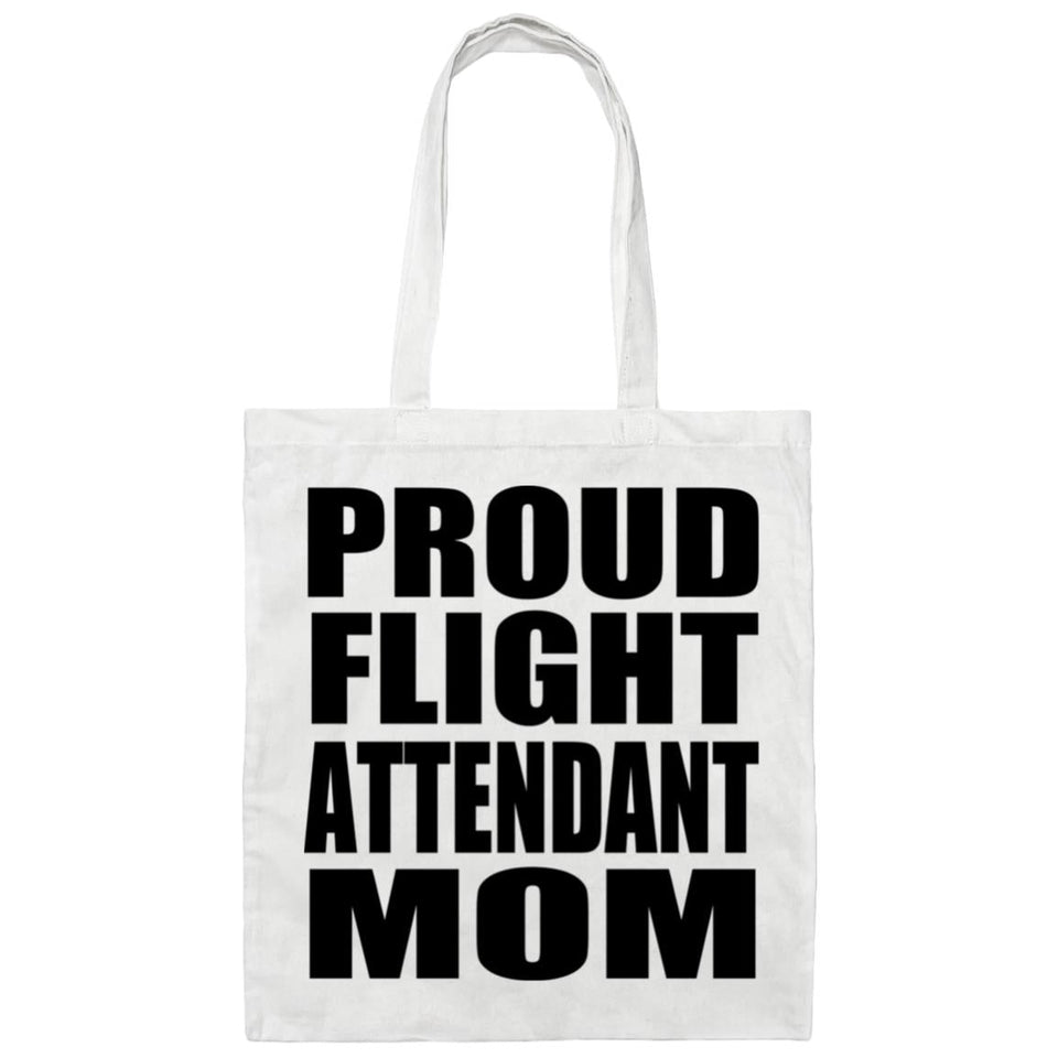 Proud Flight Attendant Mom - Tote Bag White
