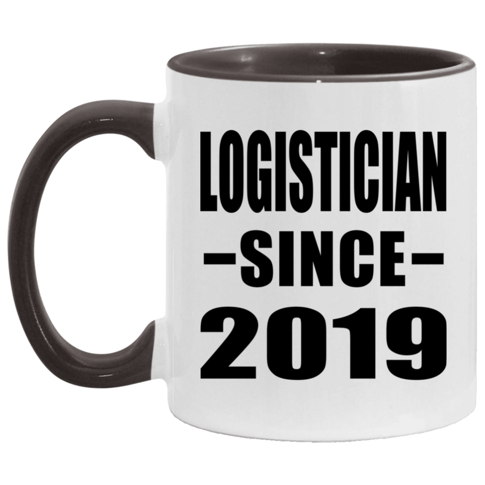 Logistician Since 2019 - 11oz Accent Mug Black