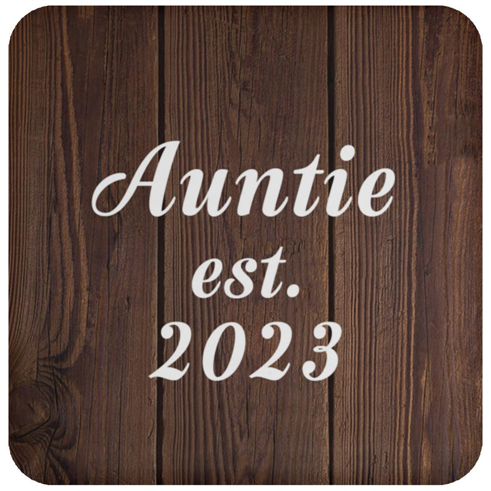 Auntie Established EST. 2023 - Drink Coaster D