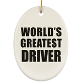 World's Greatest Driver - Oval Ornament