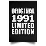 33rd Birthday Original 1991 Limited Edition - Poster Portrait